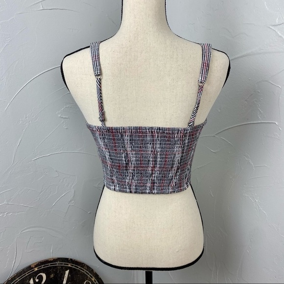 NWT Hollister Plaid button front tank size M - Picture 9 of 11